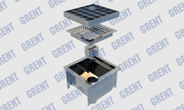 Трап GRENT KV 200. ВВ. 50 (выход снизу)