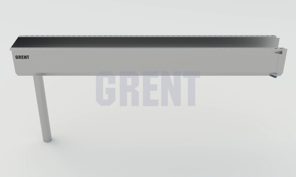 Лоток водоотводный мостовой GRENT MosT подвесной 150 выпускной торцевой