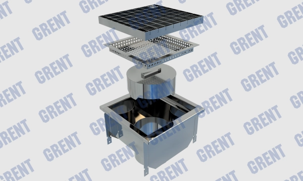 Трап GRENT KV 300. ВВ. 160  (выход снизу)