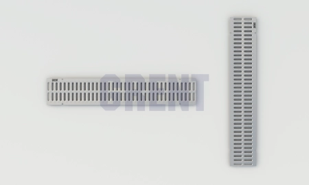 Штампованная решетка водоотводная из оцинкованной стали GRENT PlasT 150 