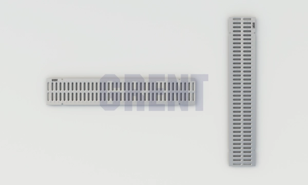 Штампованная решетка водоотводная из оцинкованной стали GRENT PlasT 150