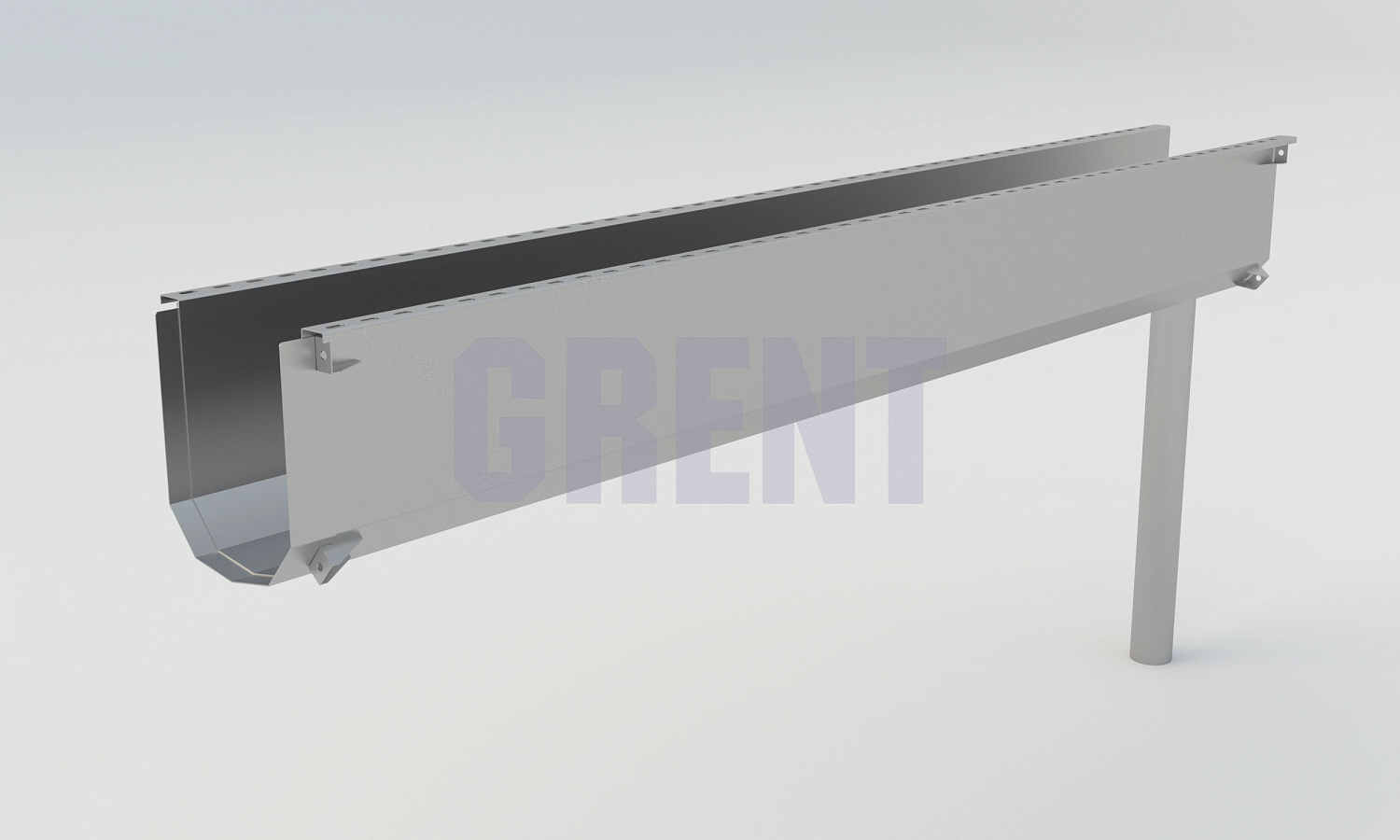 Лоток водоотводный мостовой GRENT MosT подвесной 200 выпускной