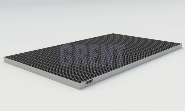 Прессованный настил из нержавеющей стали GRENT 33х11 600х1000