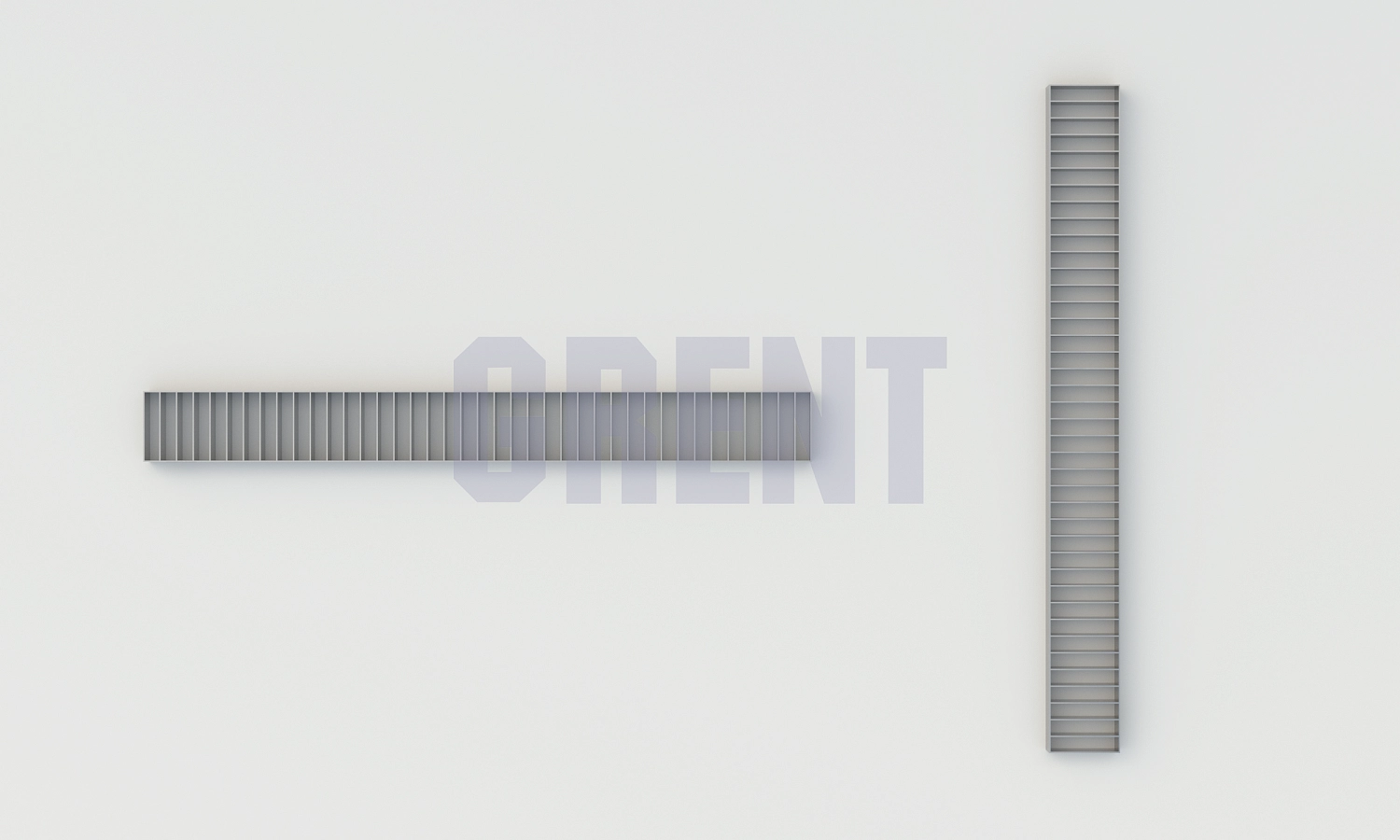 Решетка щелевая из нержавеющей стали GRENT S 500