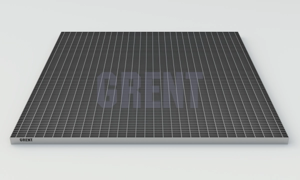 Прессованный настил из нержавеющей стали GRENT 33х11 1000х1000